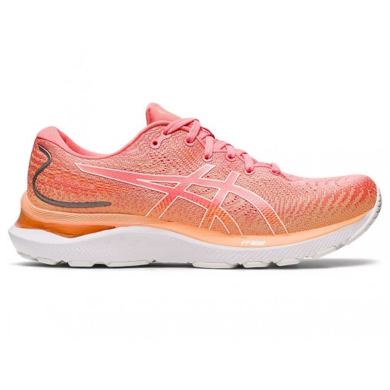 Asics Gel-Cumulus 24 Papaya/White Running Shoes Women