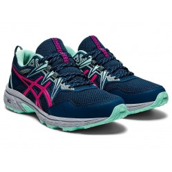 Asics Gel-Venture 8 Mako Blue/Pink Glo Trail Running Shoes Women