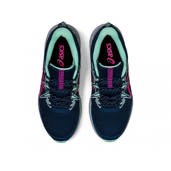 Asics Gel-Venture 8 Mako Blue/Pink Glo Trail Running Shoes Women