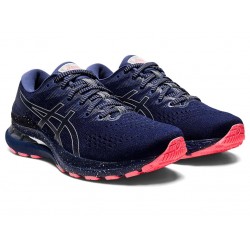 Asics Gel-Kayano 28 Peacoat / Pure Silver Running Shoes Women