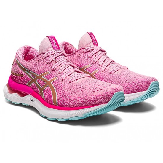 Asics Gel-Nimbus 24 Limited Edition Cotton Candy/Rose Gold Running Shoes Women