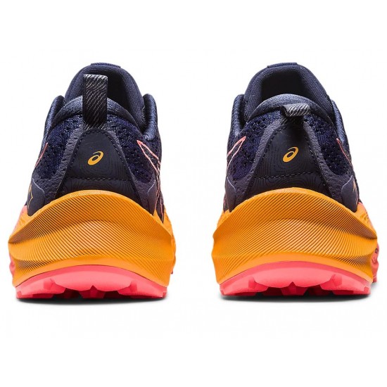 Asics Trabuco Max 2 Midnight/Papaya Running Shoes Women