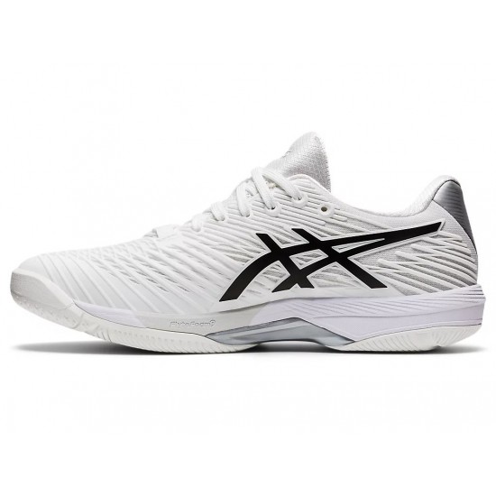 Asics Solution Speed Ff White/Black Tennis Shoes Men