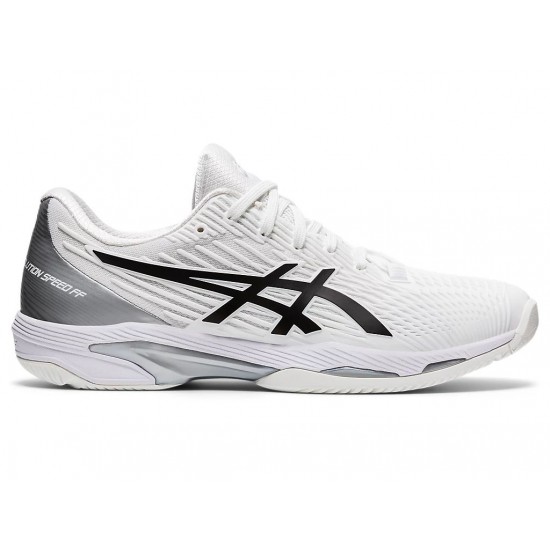 Asics Solution Speed Ff White/Black Tennis Shoes Men