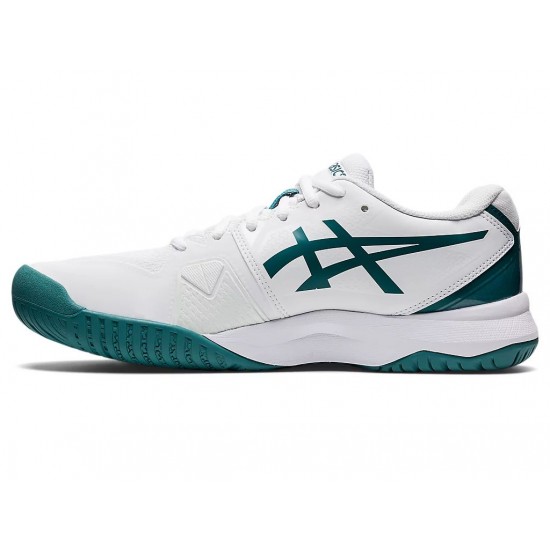 Asics Gel-Challenger 13 White/Velvet Pine Tennis Shoes Men