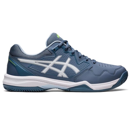 Asics Gel-Dedicate 7 Clay Steel Blue/White Tennis Shoes Men