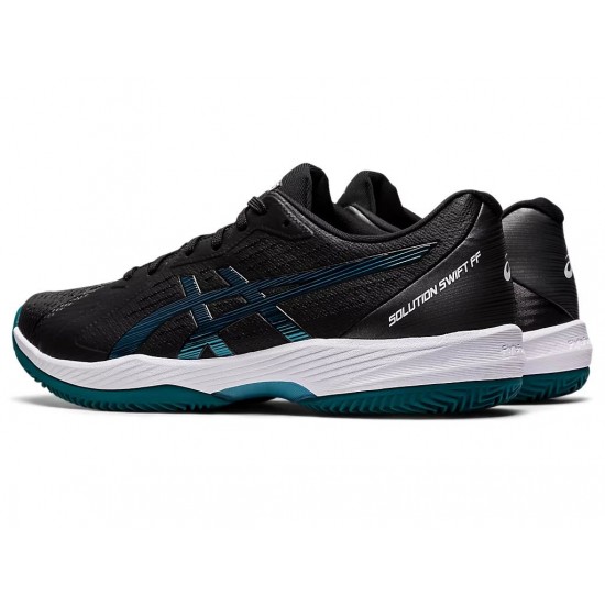 Asics Solution Swift Ff Clay Black/Misty Pine Tennis Shoes Men