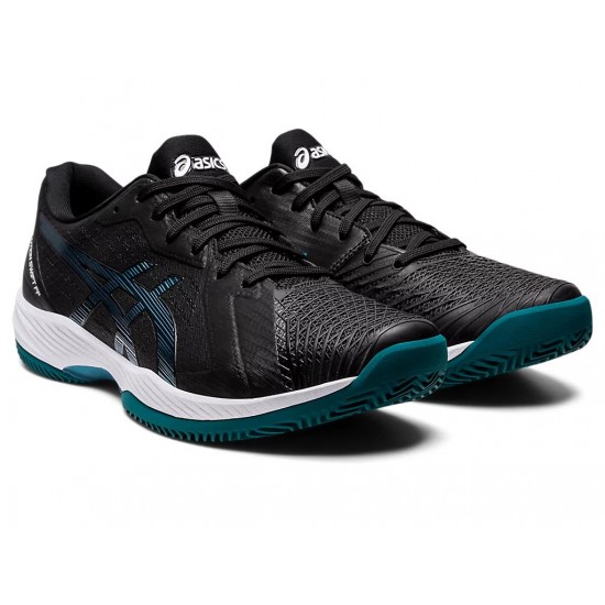 Asics Solution Swift Ff Clay Black/Misty Pine Tennis Shoes Men