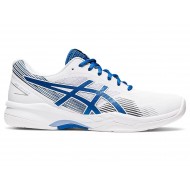 Asics Gel-Game 8 White/Lake Drive Tennis Shoes Men