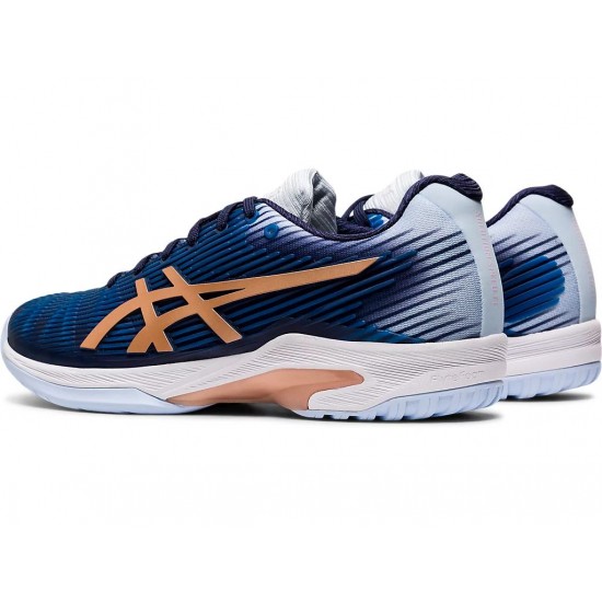 Asics Solution Speed Ff Peacoat/Rose Gold Tennis Shoes Women