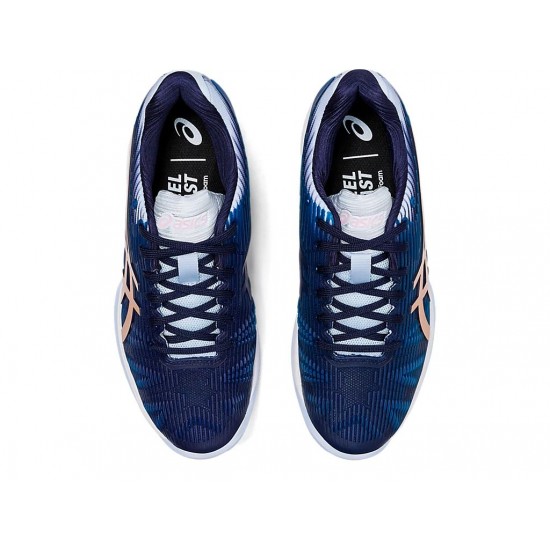 Asics Solution Speed Ff Peacoat/Rose Gold Tennis Shoes Women