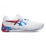 Asics Gel-Resolution 8 L.E. White/Pure Silver Tennis Shoes Women