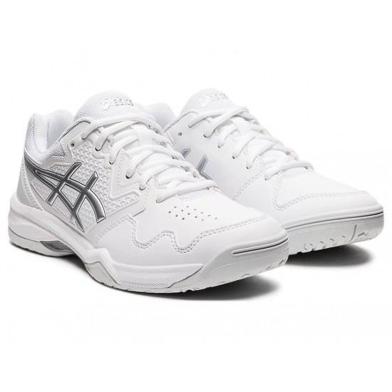 Asics Gel-Dedicate 7 White/Pure Silver Tennis Shoes Women