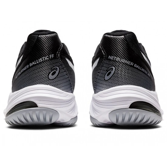 Asics Netburner Ballistic Ff 3 Black/Pure Silver Volleyball Shoes Women