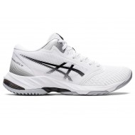 Asics Netburner Ballistic Ff Mt 3 White/Black Volleyball Shoes Women