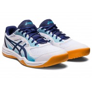 Asics Upcourt 5 White/Indigo Blue Volleyball Shoes Men