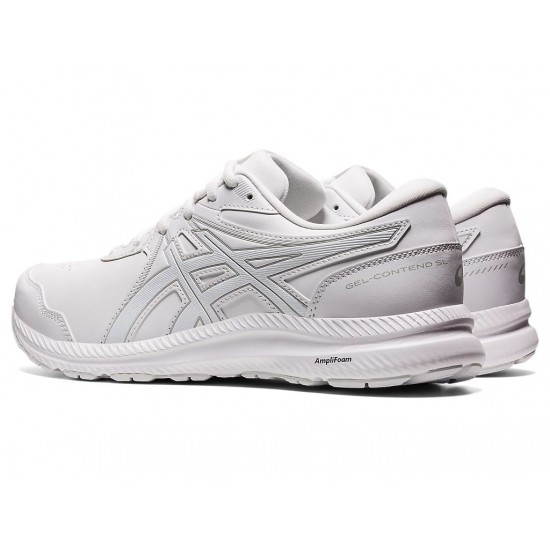 Asics Gel-Contend Walker White/White Running Shoes Men