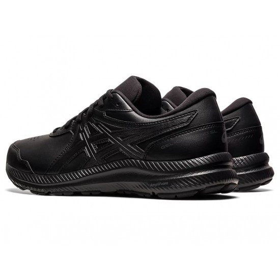 Asics Gel-Contend Walker (4E) Black/Black Running Shoes Men