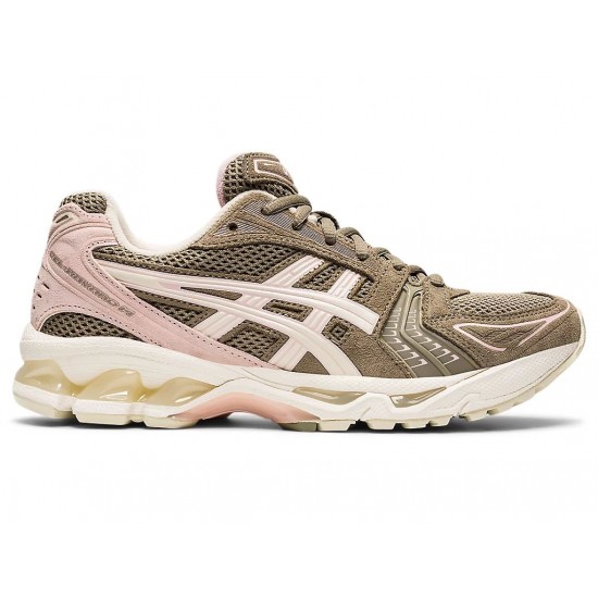 Asics Gel-Kayano 14 Mink/Cream Sportstyle Shoes Women