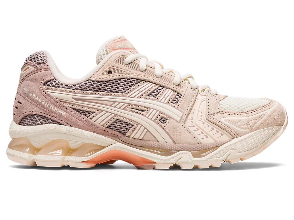 Asics Gel-Kayano 14 White Peach/Cream Sportstyle Shoes Women